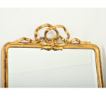 French 19th Century Gold Gilt Carved Ribbon Mirror