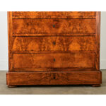 French 19th Century Louis Philippe Burl Walnut Tall Chest