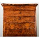 French 19th Century Louis Philippe Burl Walnut Tall Chest