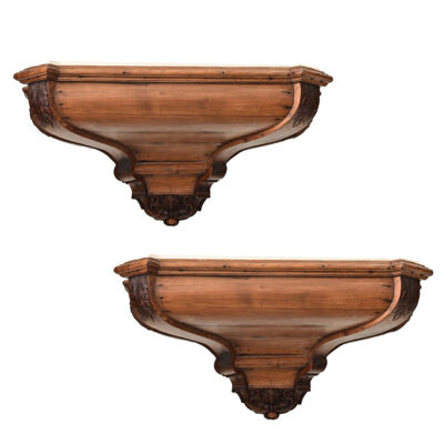 Portuguese Pair of 18th Century Pine Altar Consoles