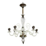 Vintage Italian Murano Glass Chandelier 1 Vintage Italian Murano Glass Chandelier