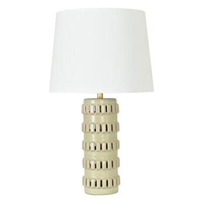 Ceramic Table Lamp in Dusted Mint