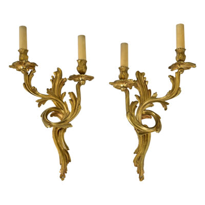 French Pair of Period Louis XV Wall Sconces