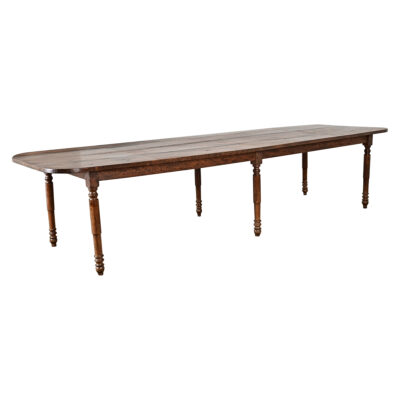 French 19th Century Two-plank Top Farm Table