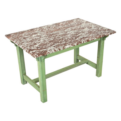 French 19th Century Marble-top Work Table