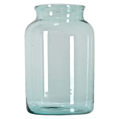 French Vintage Clear Glass Picking Jar