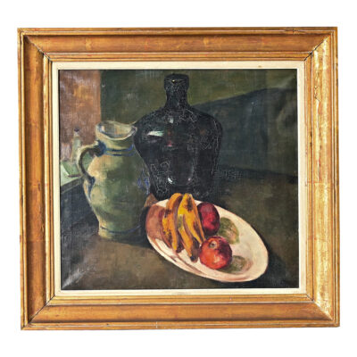 Belgian Early 20th Century Still Life in Gilt Frame