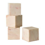 French Vintage Set of Four Marble Cubes