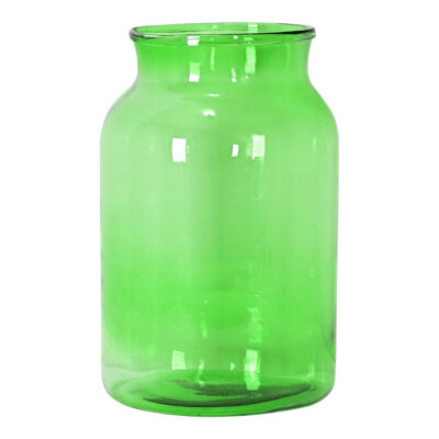 French Vintage Clear Glass Pickling Jar