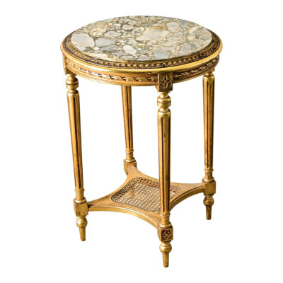 French 19th Century Louis XVI Style Gilt Gueridon