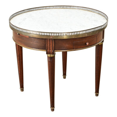 French Vintage Mahogany Louis XVI Style Low Gueridon
