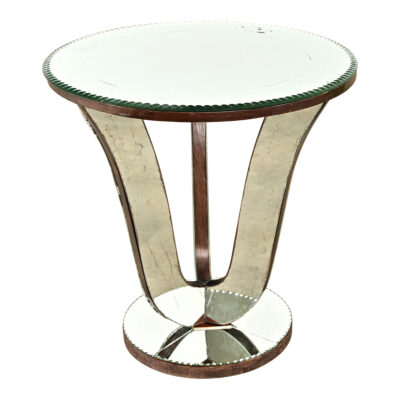 French Vintage Mirrored Gueridon