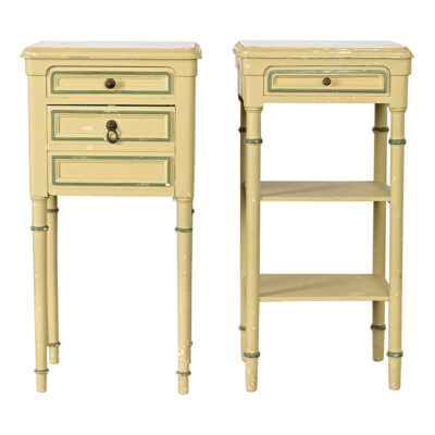 French Pair of Vintage Bedside Tables