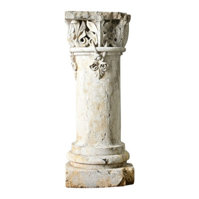 Portuguese 18th Century Carved Stone Column