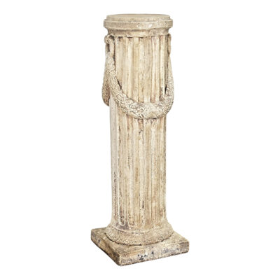 Portuguese 19th Century Hand-carved Stone Column