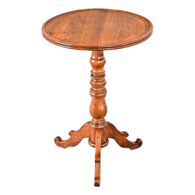 French 19th Century Walnut Pedestal Gueridon Table