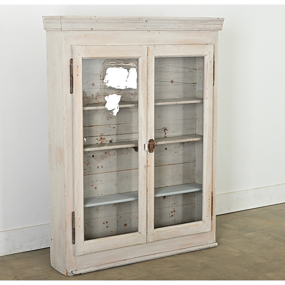 French Vintage Wall-Mounted Cabinet - Fireside Antiques