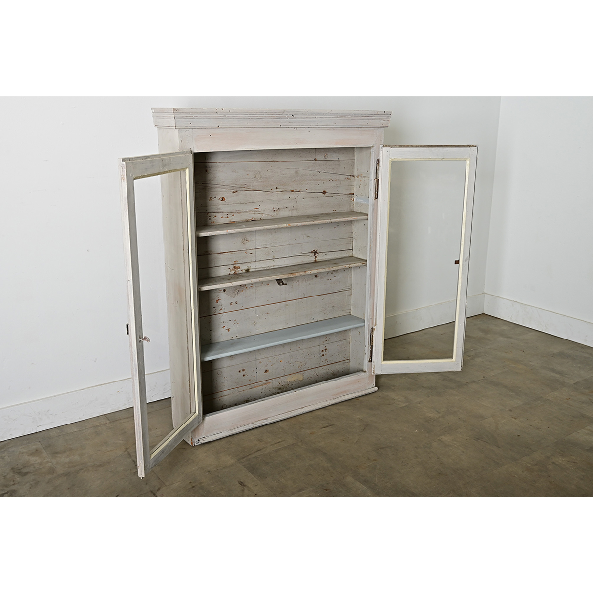 French Vintage Wall-Mounted Cabinet - Fireside Antiques