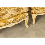 French 19th Century Pair of Louis XV Style Bergeres