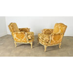 French 19th Century Pair of Louis XV Style Bergeres