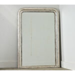 French 19th Century Louis Philippe Silver Gilt Mirror