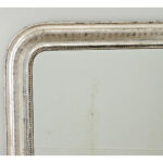 French 19th Century Louis Philippe Silver Gilt Mirror