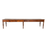 French 19th Century Solid Walnut Convent Dining Table 1 French 19th Century Solid Walnut Convent Dining Table