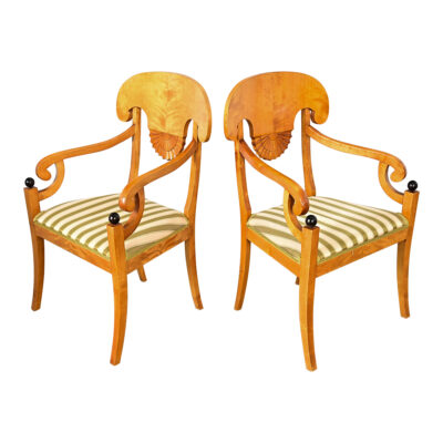 Pair of Danish Biedermeier Armchairs