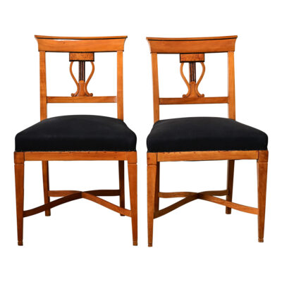 German Pair of 19th Century Biedermeier Chairs