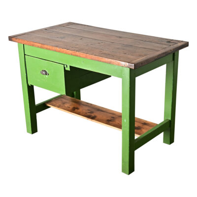 French 19th Century Beech & Pine Work Table