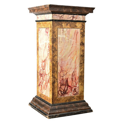 Dutch 19th Century Faux Marble Painted Column