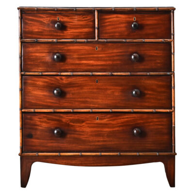 English 19th Century Mahogany Campaign Chest