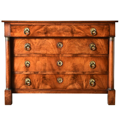 French 19th Century Walnut Empire Commode