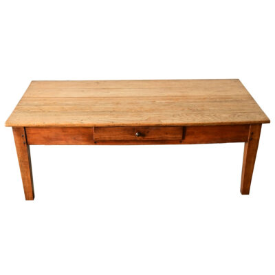 English 19th Century Pine & Beech Low Table
