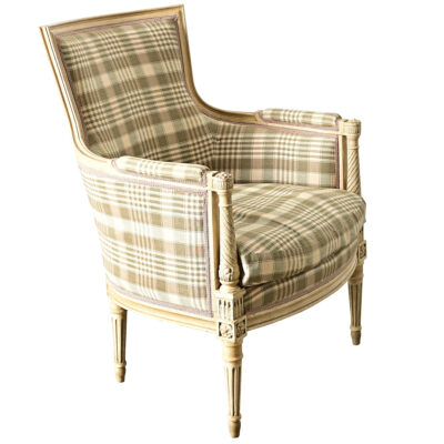 French 19th Century Painted Louis XVI Bergere