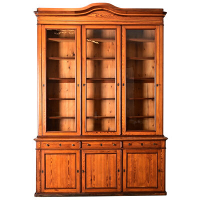French 19th Century Pitch Pine Bibliotheque