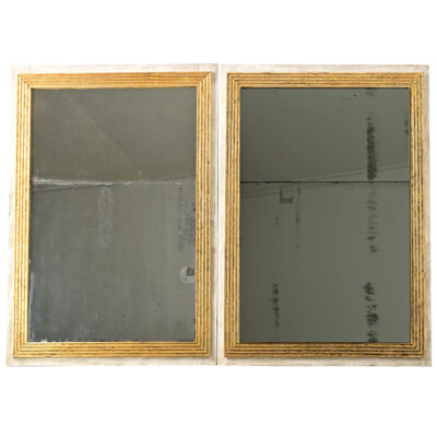 French Pair of Louis XVI Style Gilt Mirrors