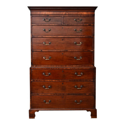 English 19th Century Mahogany Chest on Chest