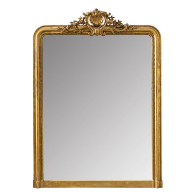 French 19th Century Louis Philippe Gilt Mantel Mirror