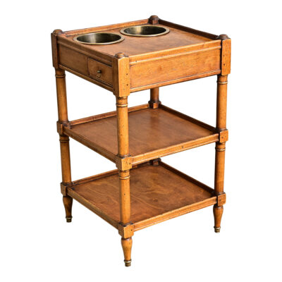 French 19th Century Fruitwood Rafraichissoir Table