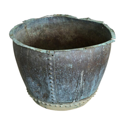 English 19th Century Massive Copper Cauldron