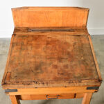 French Early 20th Century Pine Butcher Block Table