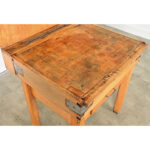 French Early 20th Century Pine Butcher Block Table