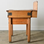 French Early 20th Century Pine Butcher Block Table