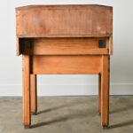 French Early 20th Century Pine Butcher Block Table