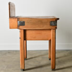 French Early 20th Century Pine Butcher Block Table