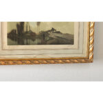 French Late 19th Century Framed Aquatint Print