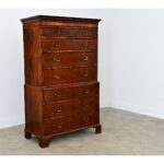 English 19th Century Mahogany Chest on Chest