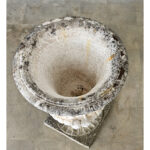 English Circa 1900 Cast Stone Medici Urn with Figurative Motif