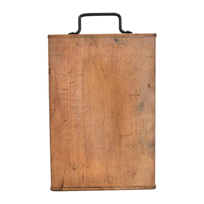 French 19th Century Beech Chopping Board with Steel Handle